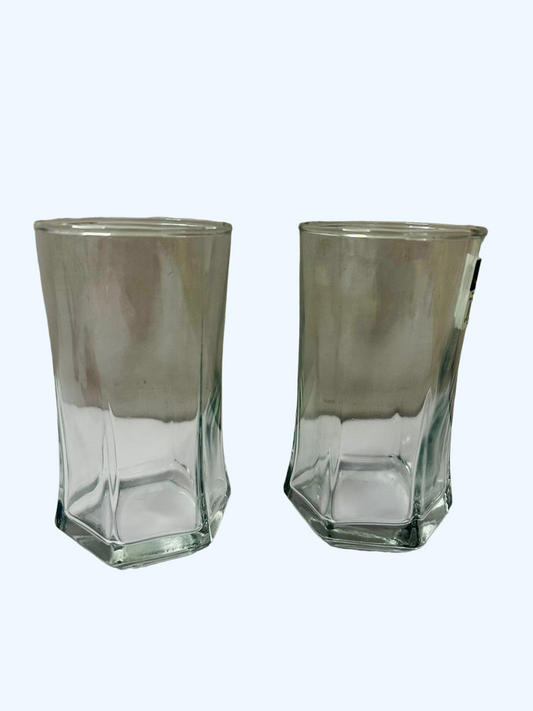 Geometric Elegance Long Glass (Set of 2)